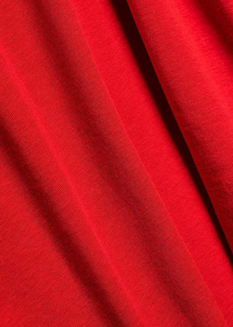 Vince Shrunken 90s Cotton and Modal-blend T-shirt Red