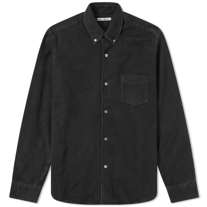 Photo: Our Legacy 1950s Shirt Mudd Black Ultimate Flannel