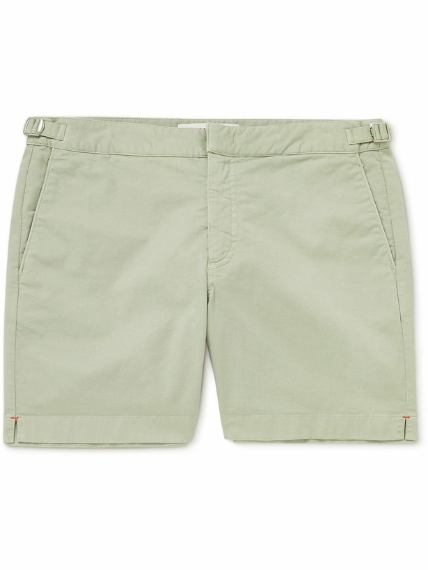 Photo: Orlebar Brown - Bulldog Slim-Fit Cotton-Twill Shorts - Gray