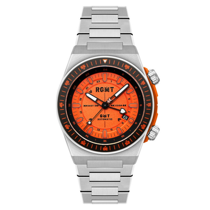 Photo: RGMT Marksman Automatic Orange Dial Mens Watch RG-8073-44