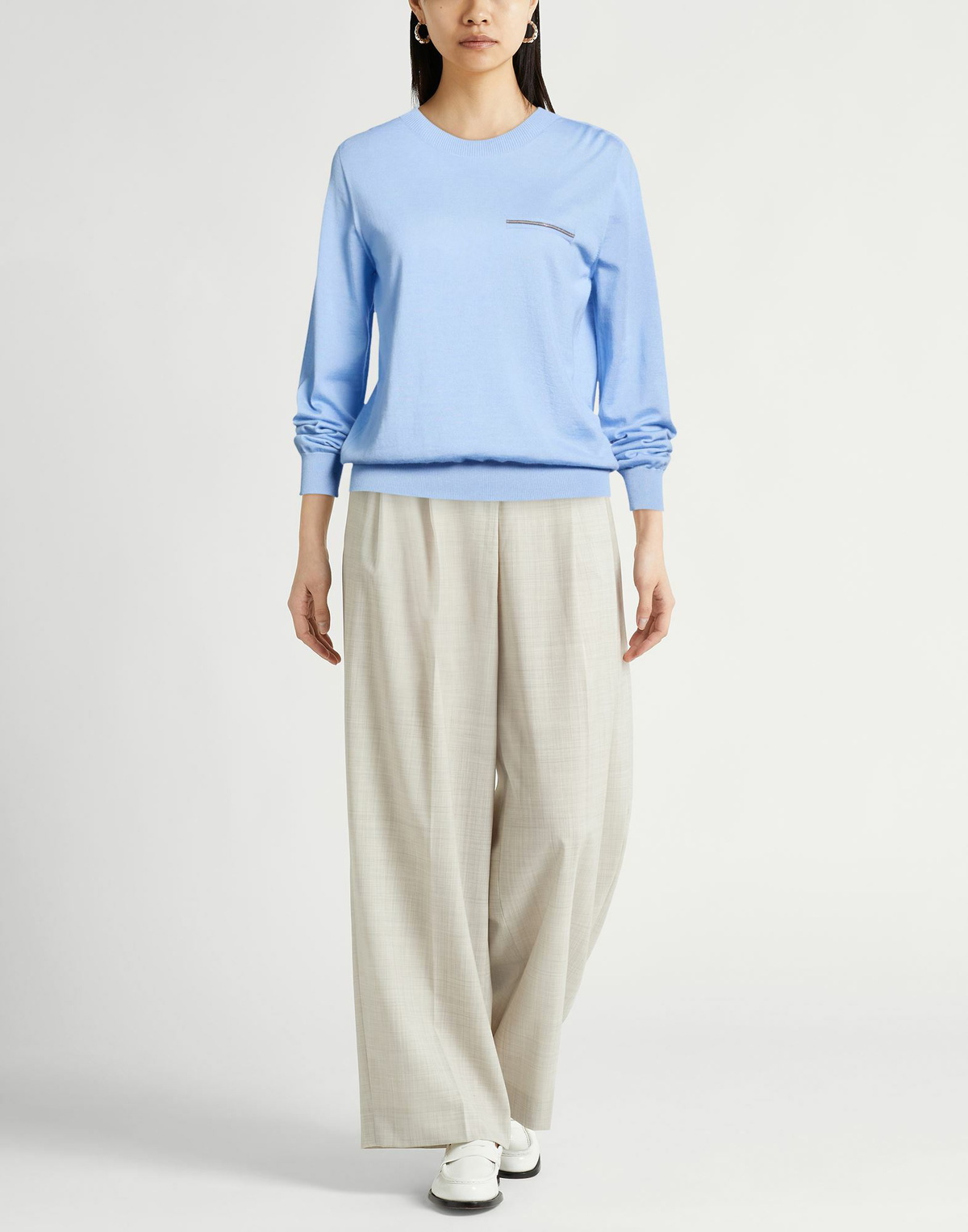 Peserico Womens Sweater Light in Blue
