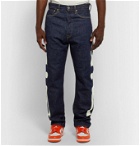 KAPITAL - Okagilly Appliquéd Denim Jeans - Blue