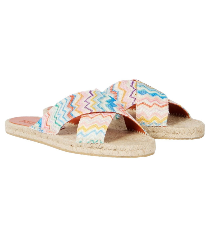 Photo: Missoni Harlow Zigzag espadrille slides