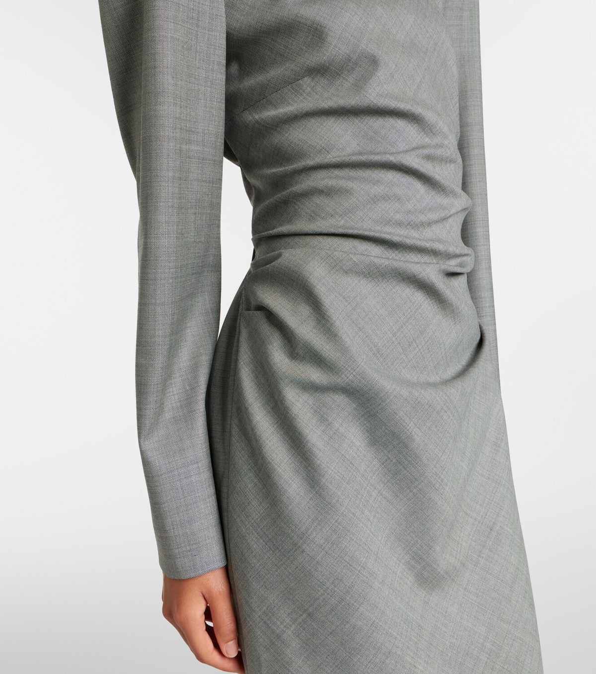 Magda Butrym Wool tie-detail midi dress