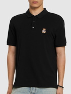 MOSCHINO Teddy Logo Patch Polo Shirt