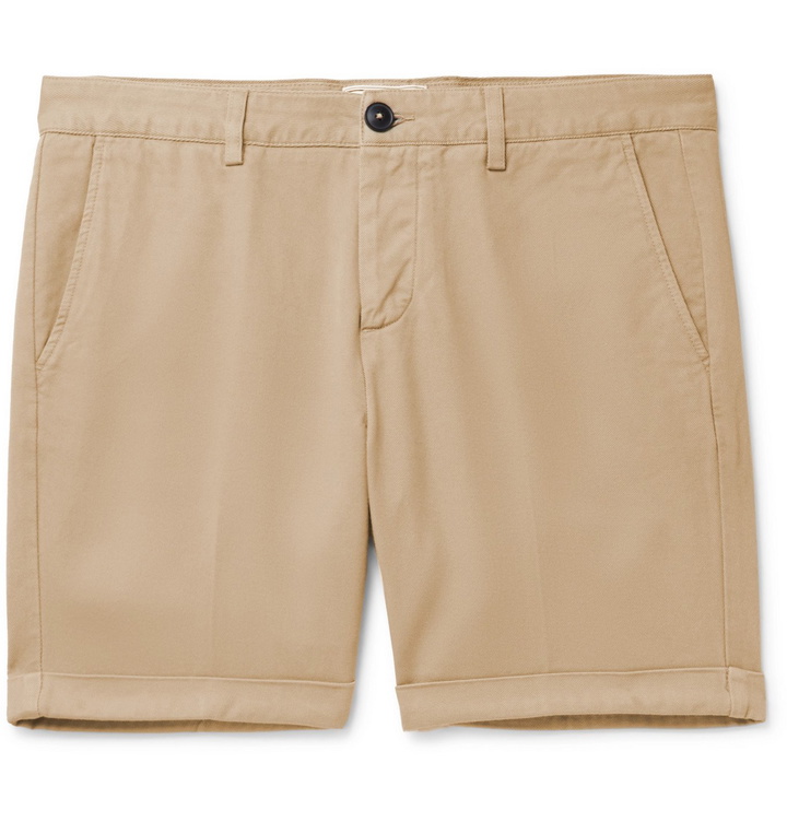 Photo: AMI - Cotton-Twill Bermuda Shorts - Neutrals