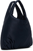 AMOMENTO Navy Silky Padded Bag
