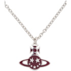 Vivienne Westwood Black and Purple Lazarus Orb Pendant Necklace