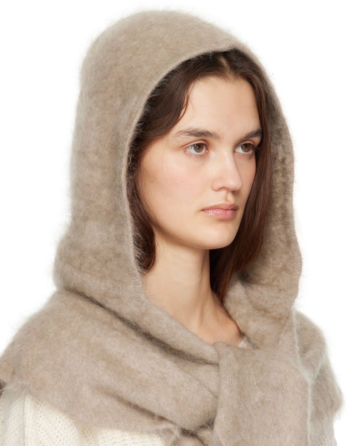 LISA YANG Taupe 'The Rina' Scarf