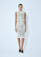 Alexander Wang Snake-Print Embossed Tank Top