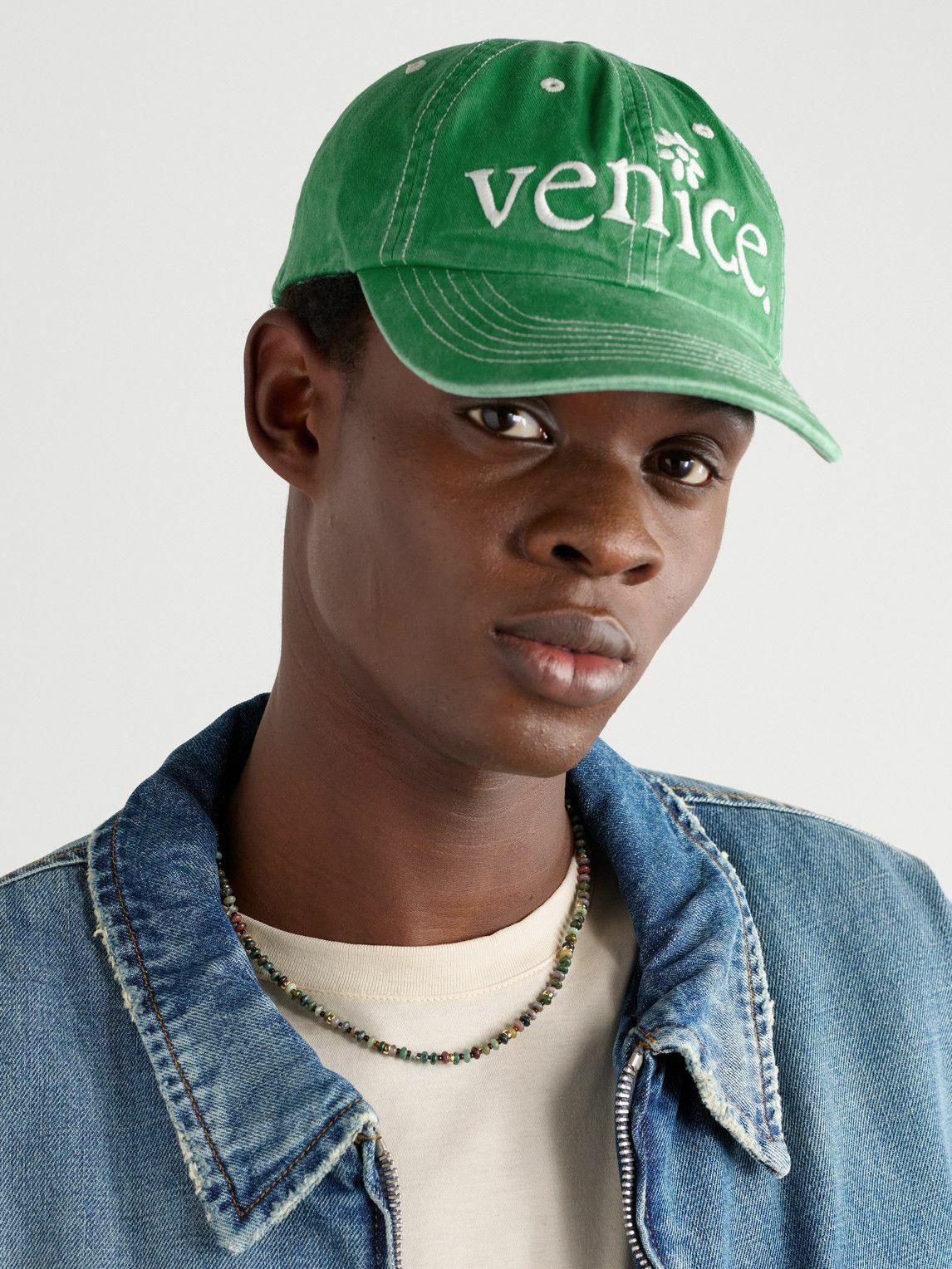 ERL - Venice Embroidered Cotton-Twill Baseball Cap ERL