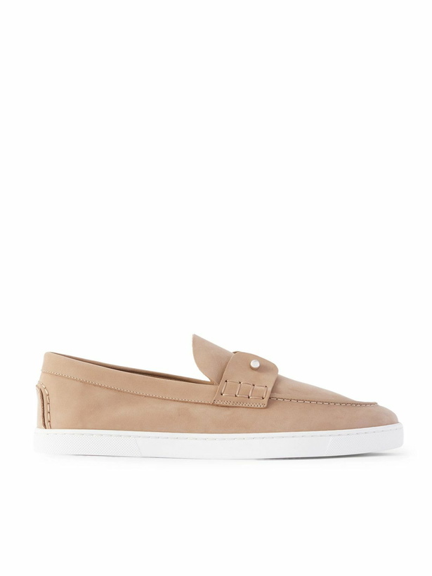 Photo: Christian Louboutin - Chambeliboat Nubuck Loafers - Brown