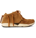 visvim - FBT Prime Runner Suede and Mesh Sneakers - Men - Light brown
