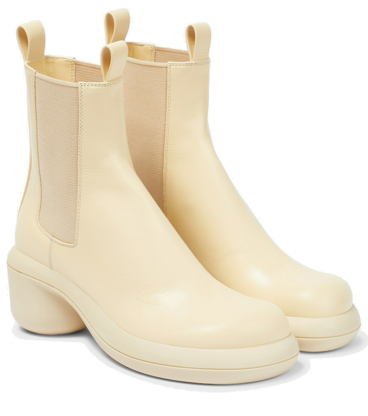 jil sander leather chelsea boots