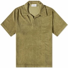 Harmony Men's Tao Terry Cloth Polo Shirt in Khaki