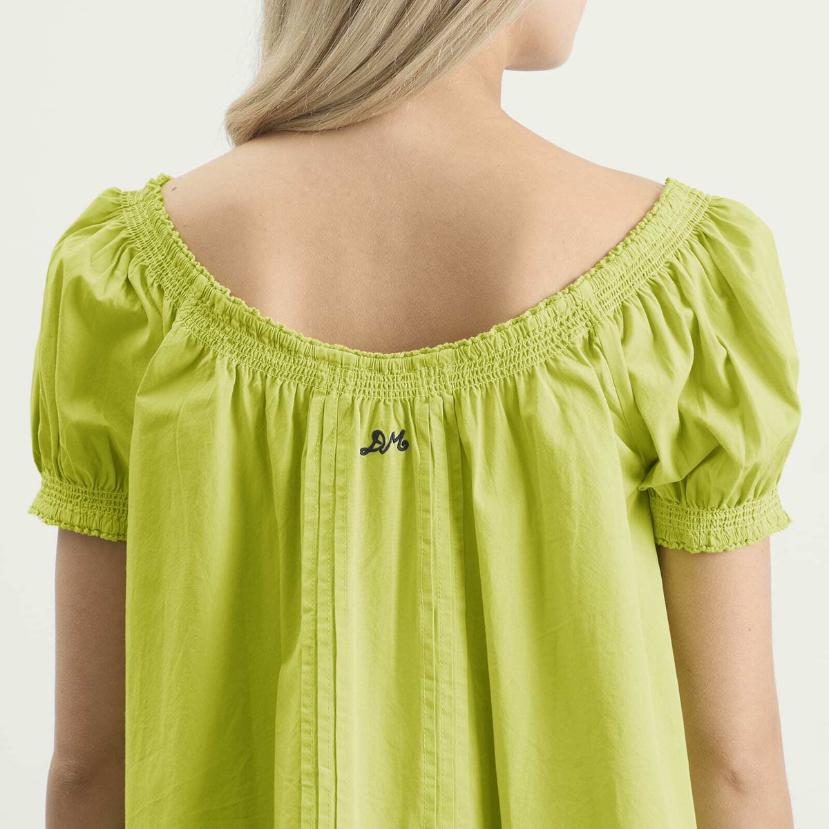 Damson Madder Women's Jayne Mini Dress in Celery