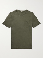 MASSIMO ALBA - Panarea Watercolour-Dyed Cotton-Jersey T-Shirt - Green