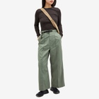 Snow Peak Women's FR Stretch Wide Leg Trousers in Foliage