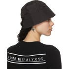 1017 ALYX 9SM Black Narrow Bucket Hat