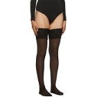 Wolford Black Satin Touch 20 Stay-Up Tights