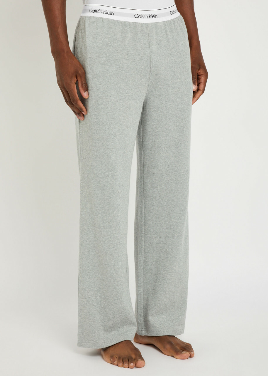 Calvin Klein Icon Logo Cotton Pyjama Trousers Grey