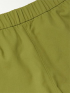 Outdoor Voices - High Stride 5&quot; twisted bended Striped Recycled-Jersey Shorts - Green