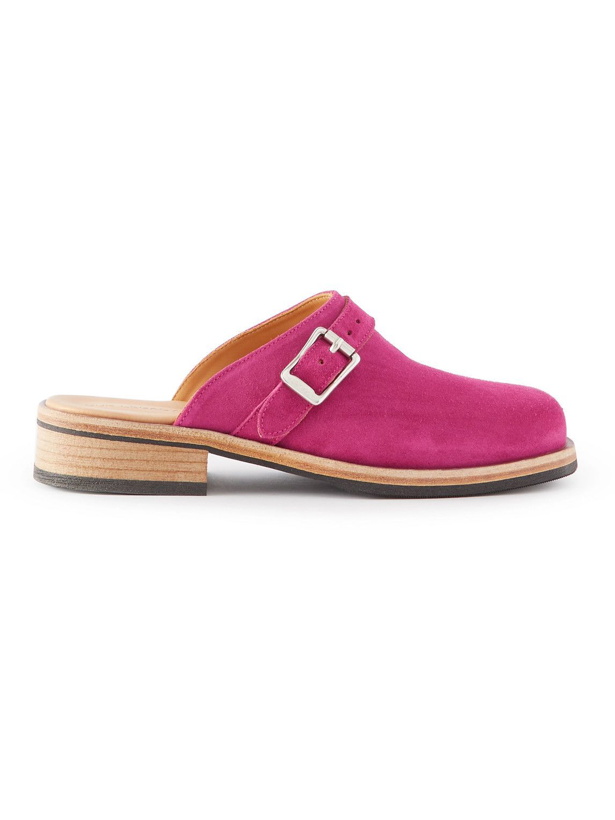 Photo: Our Legacy - Camion Suede Clogs - Pink