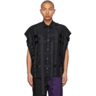 KIDILL Black Ribbon Shirt