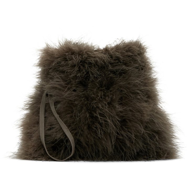 Photo: Yves Salomon Brown Feather Pouch