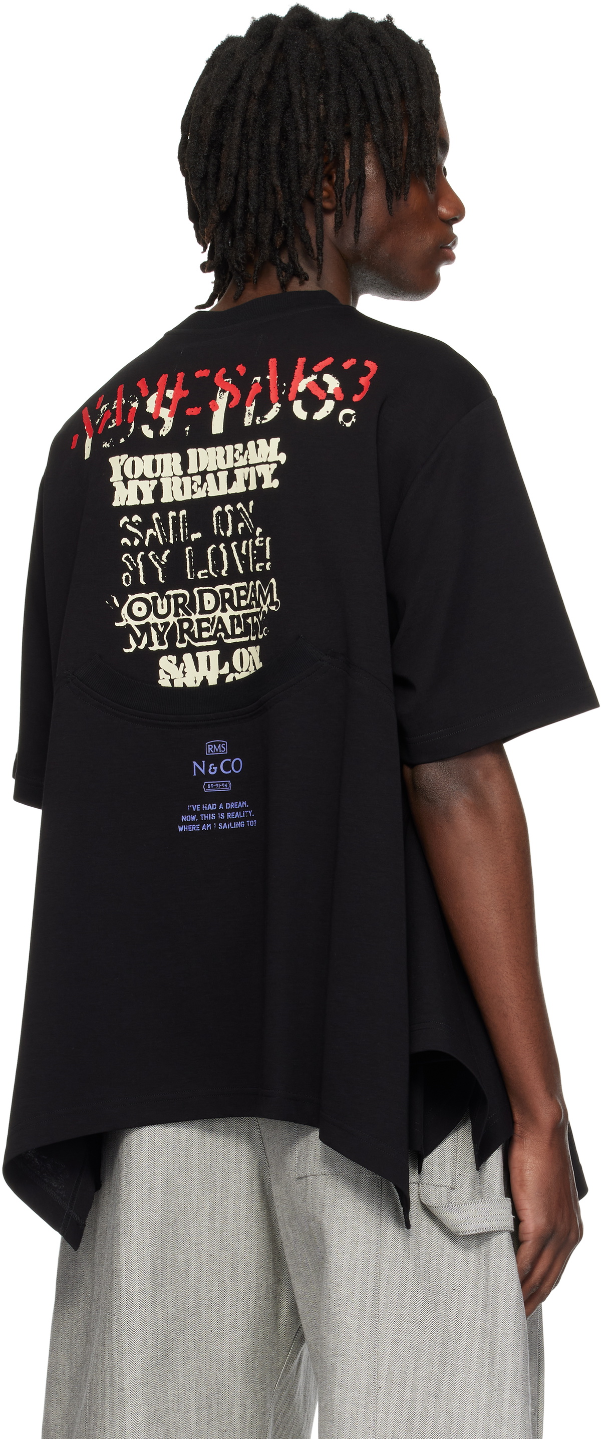 NAMESAKE Black Collins Rowing T-shirt