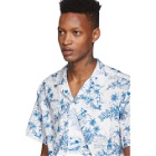 Bather White and Blue Toile Shirt