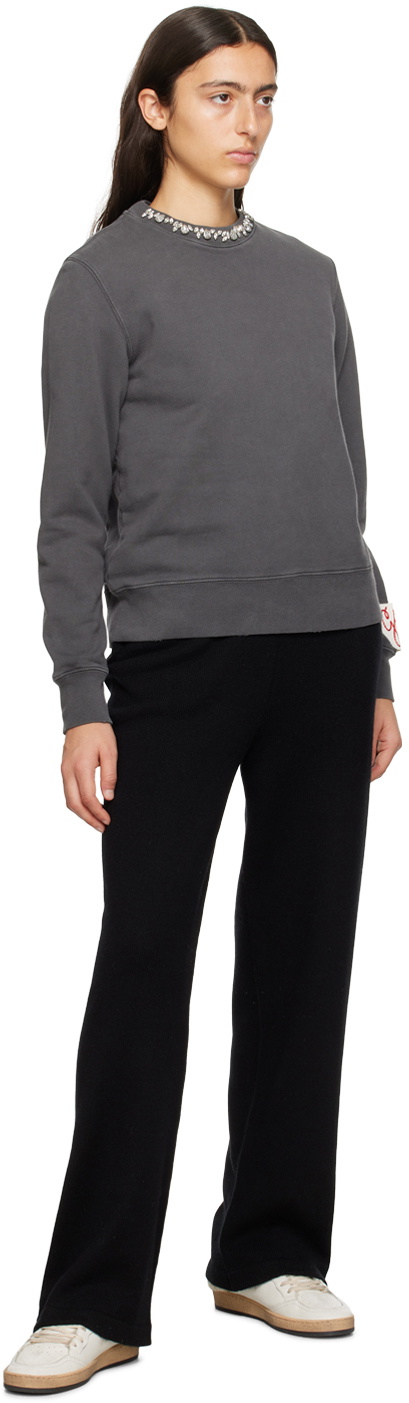 Golden Goose Black Wide-Leg Lounge Pants