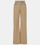 Acne Studios 2022F high-rise wide-leg jeans