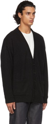 Nudie Jeans Black Alpaca Manne Cardigan