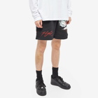 Air Jordan Men's Flight Artists Short in Black/Sail/University Red