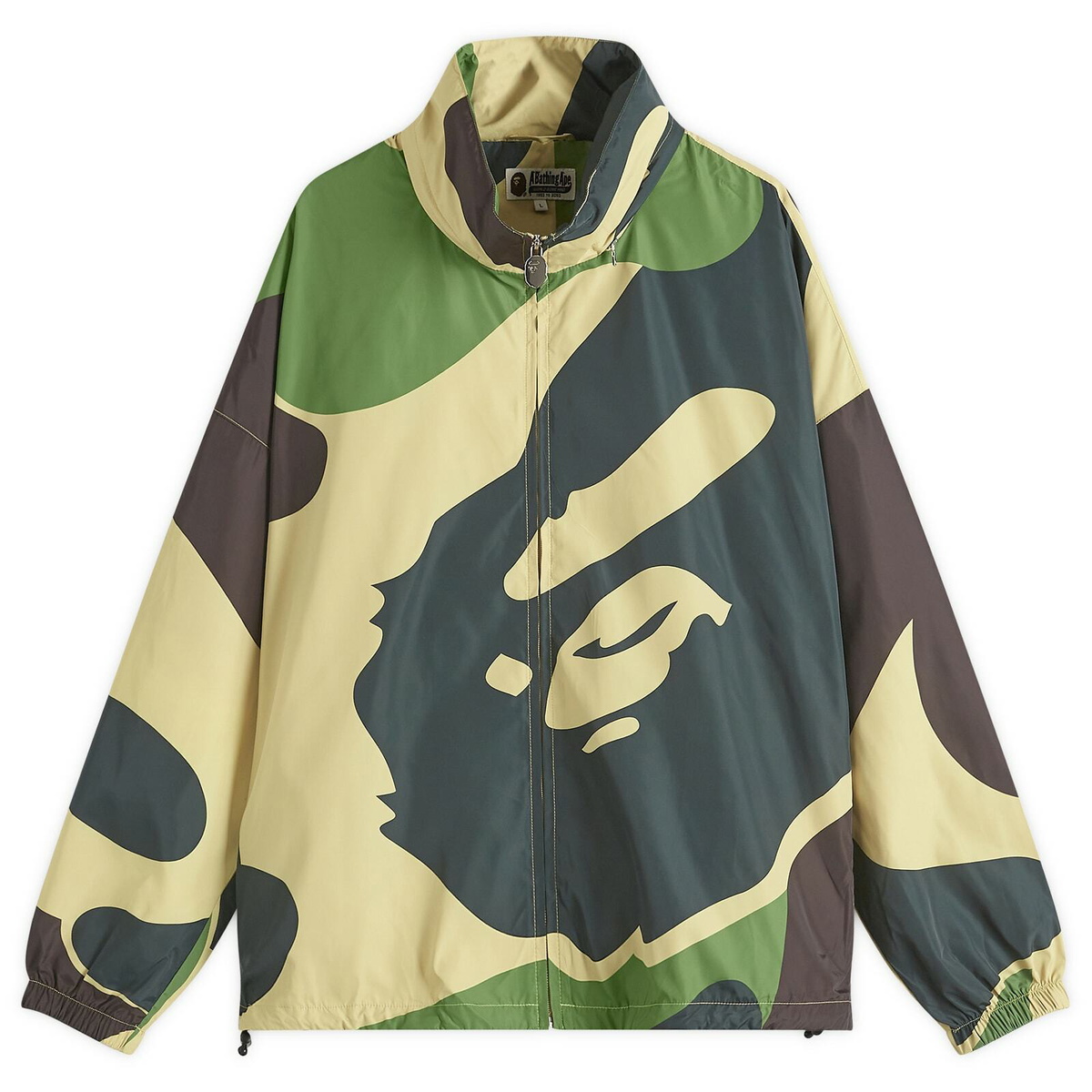 BAPE Gray 1st Camo Metal Ape Head One Point Jacket A Bathing Ape