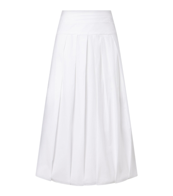 Photo: Proenza Schouler White Label Nessa cotton-blend maxi skirt