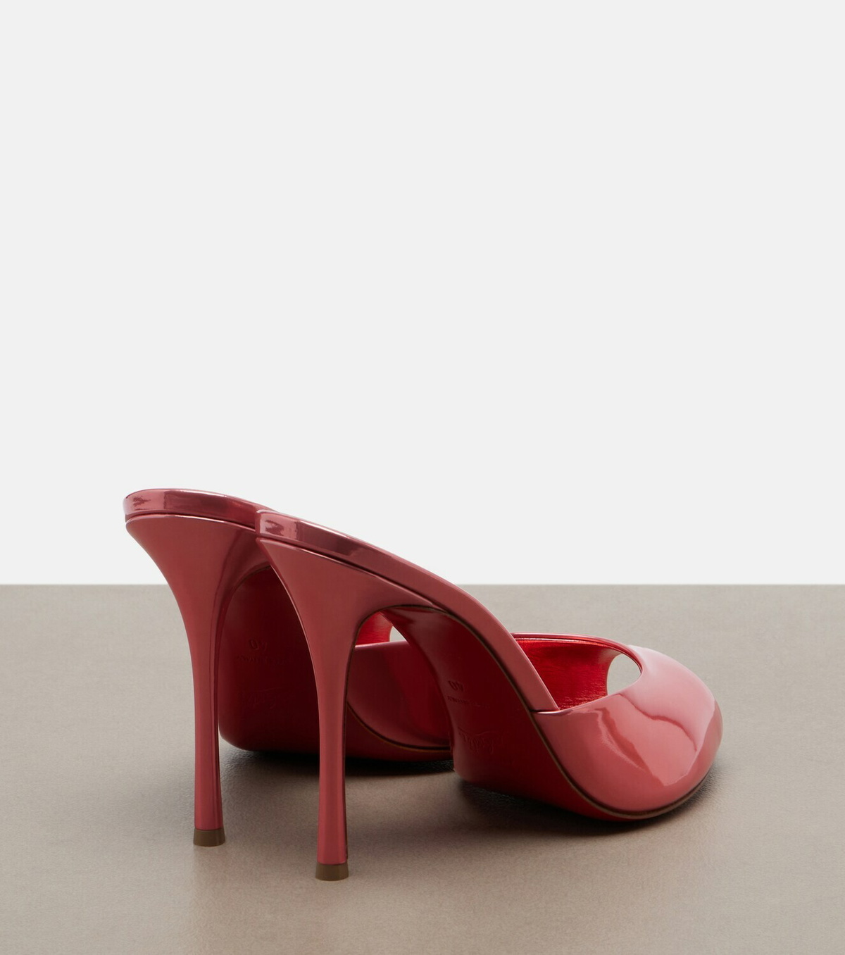 Christian Louboutin Me Dolly laminated leather mules