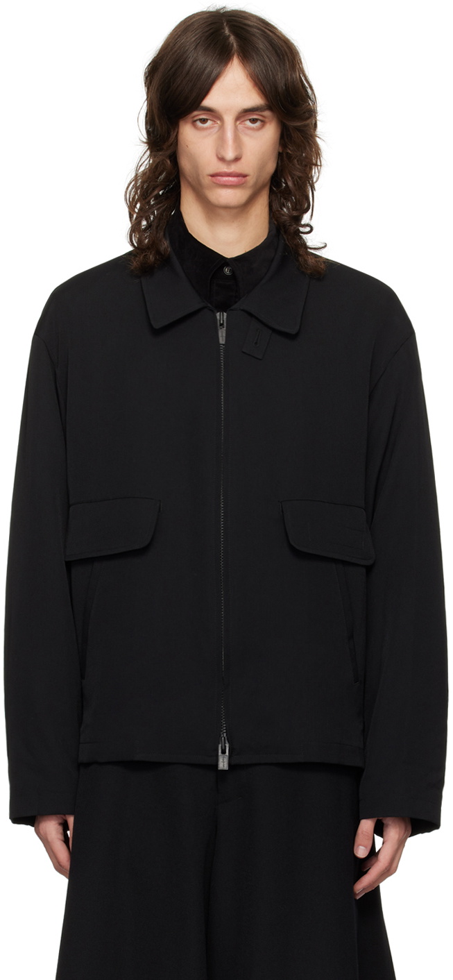YOHJI YAMAMOTO Black Gabardine Standard Jacket Yohji Yamamoto