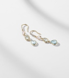 Mateo 14kt gold (585/1000) drop earrings with gemstones