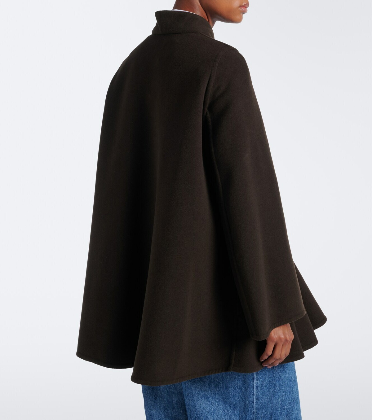 Loewe Peplum wool and cashmere coat