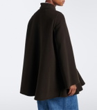 Loewe Peplum wool and cashmere coat