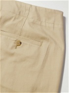 LE 17 SEPTEMBRE - Straight-Leg Cotton-Blend Twill Trousers - Neutrals
