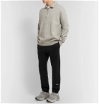A.P.C. - JJJJound Justin Slim-Fit Logo-Detailed Loopback Cotton-Jersey Sweatpants - Black
