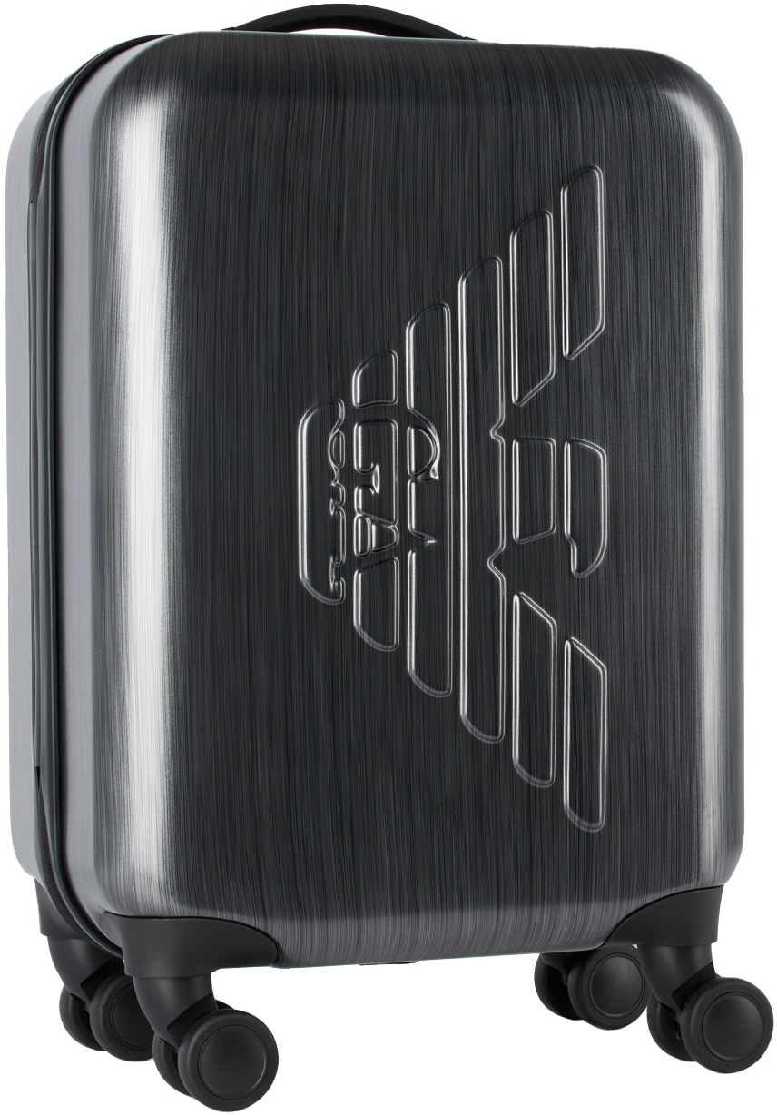 Emporio Armani Gray CarryOn Suitcase