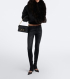 Gucci Donna GG canvas leather-trimmed pumps