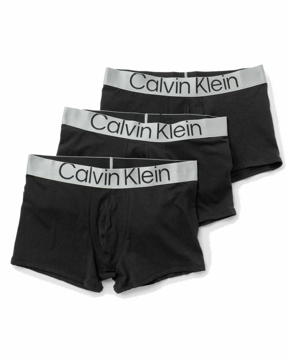Photo: Calvin Klein Underwear Sustain Steel Cotton Trunk 3 Pack Black - Mens - Boxers & Briefs