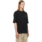 AMIRI Black Crystal Amiri Script Oversized T-shirt