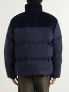 Canada Goose - Sterling Corduroy-Trimmed Quilted Shell Down Jacket - Blue