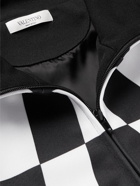 Valentino - Logo-Print Satin-Jersey Jacket - Black